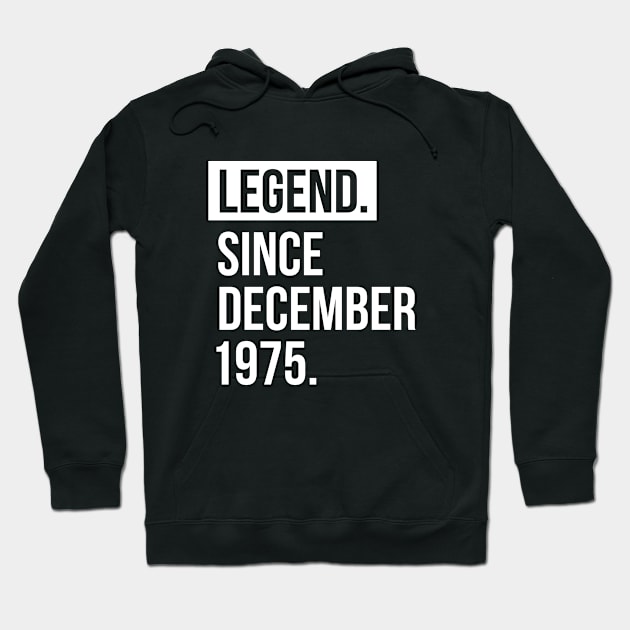 Legend since December 1975 Hoodie by hoopoe